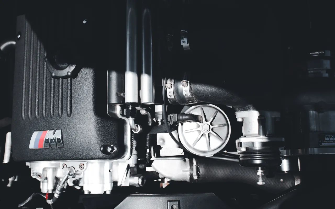 Detail van een industriële machine