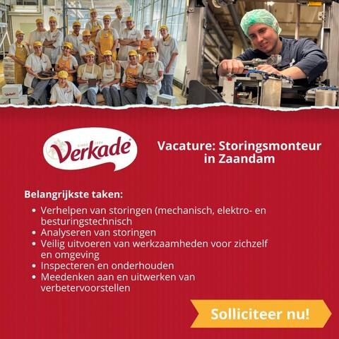 Advertentie voor Verkade: Storingsmonteur