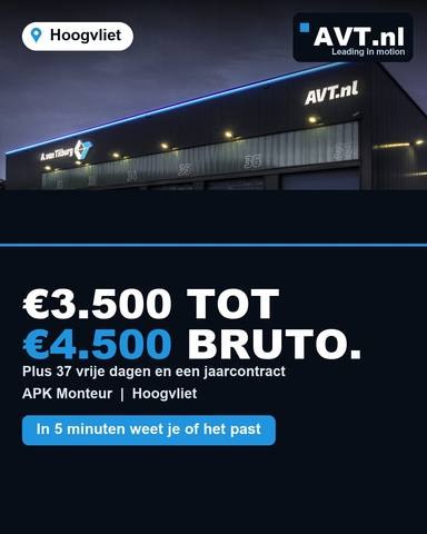Advertentie voor AVT: Hydrauliekmonteur